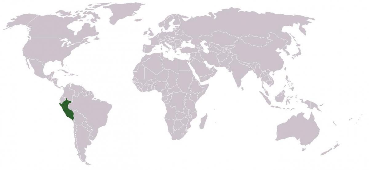 zemljevid Peru globalno