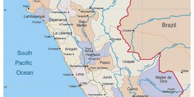 Zemljevid podroben zemljevid Peru