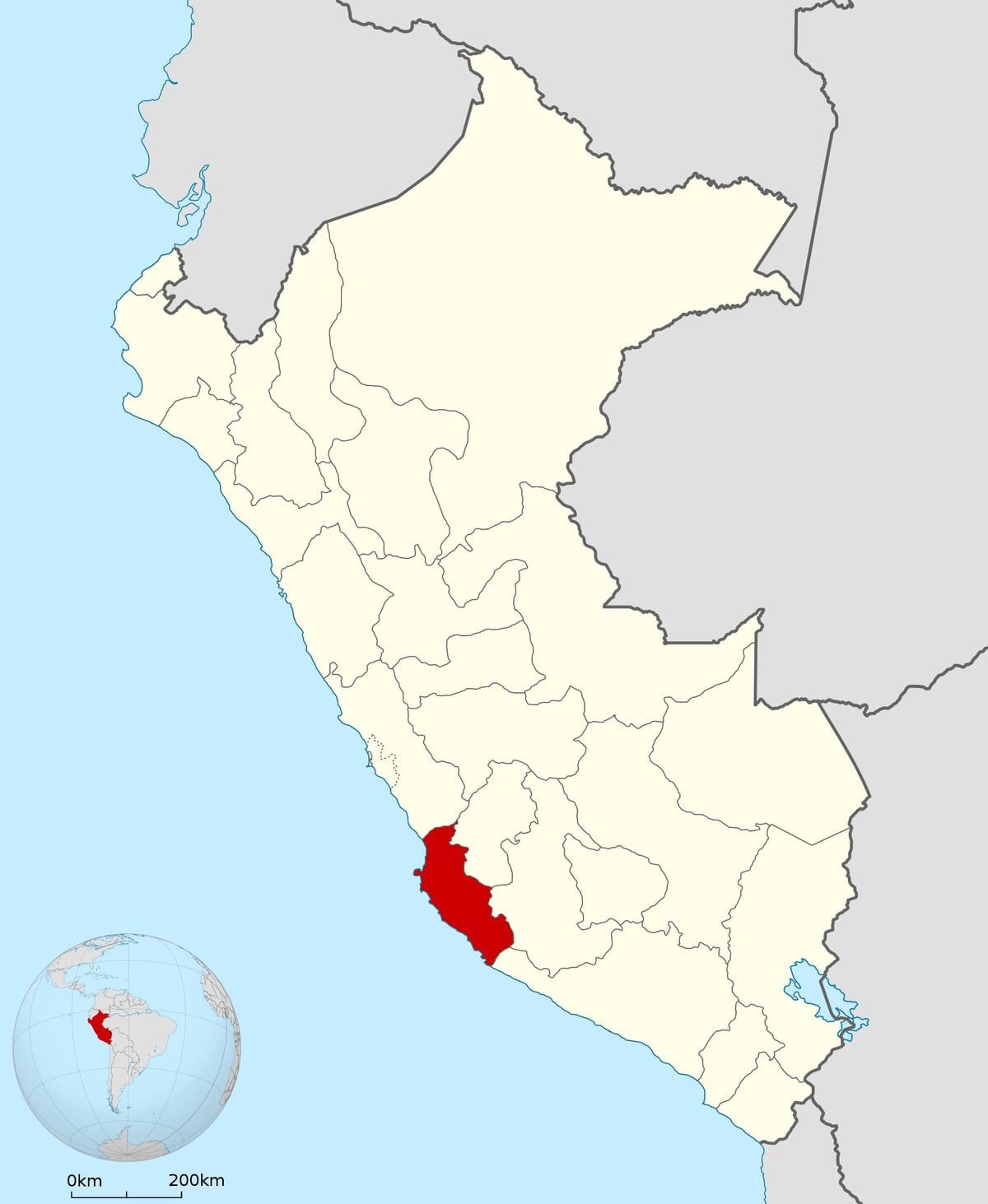 zemljevid ica Peru