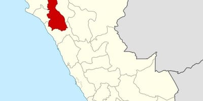 Zemljevid cajamarca Peru