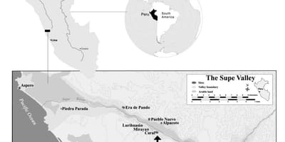 Zemljevid caral Peru