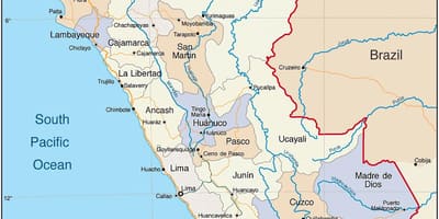 Zemljevid jegulje (moray Peru