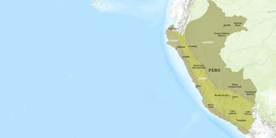 Zemljevid kuelap Peru 