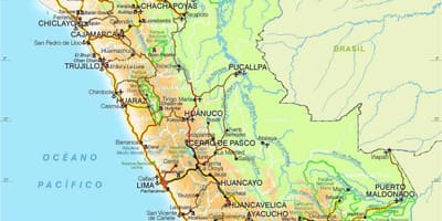 Andih Peru zemljevid