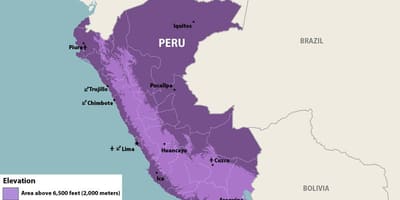 Zemljevid zika Peru